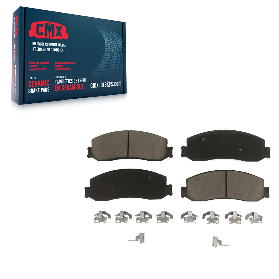 Front Ceramic Disc Brake Pads CMX-D1631 For Ford F-350 Super Duty F-250