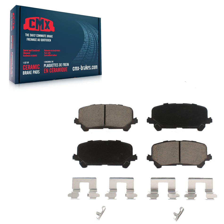 Rear Ceramic Disc Brake Pads CMX-D1724 For Honda Pilot Ridgeline Passport Acura MDX