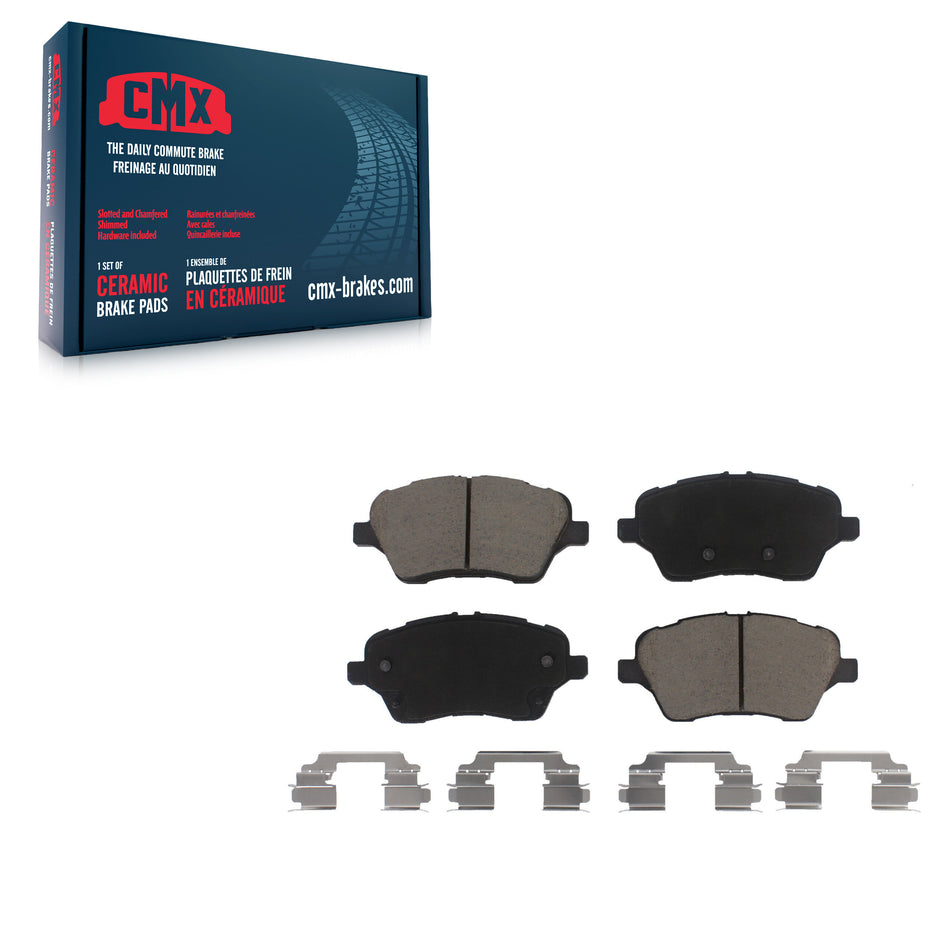 Front Ceramic Disc Brake Pads CMX-D1730 For 2014-2019 Ford Fiesta ST