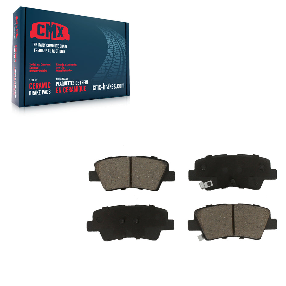 Rear Ceramic Disc Brake Pads CMX-D1813 For Kia Hyundai Forte Kona Electric Sonata Soul Forte5 GT EV
