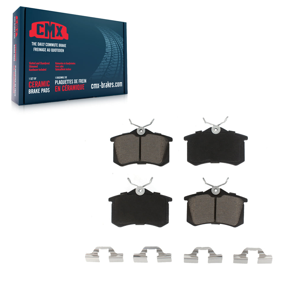 Rear Ceramic Disc Brake Pads CMX-D340A For Volkswagen Jetta Beetle Golf City Audi Passat A4 Quattro