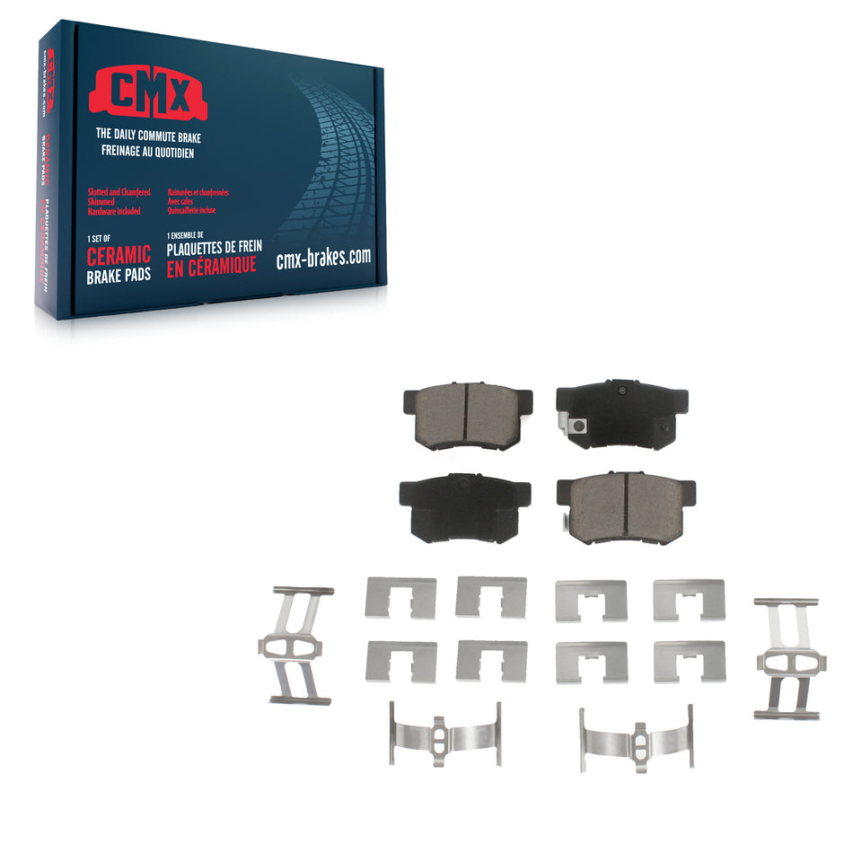Rear Ceramic Disc Brake Pads CMX-D537 For Honda Civic Acura Accord Suzuki SX4 CR-V ILX TL RDX CSX EL