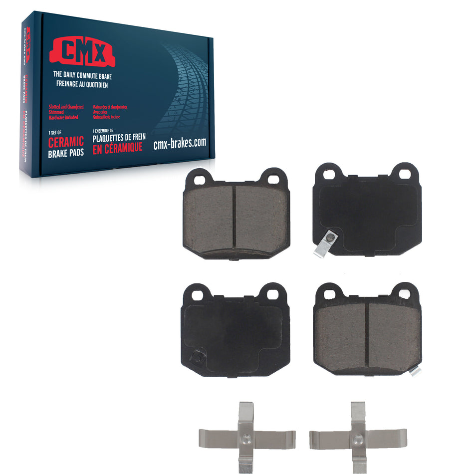 Rear Ceramic Disc Brake Pads CMX-D961 For Subaru Impreza Nissan 350Z INFINITI G35 Mitsubishi Lancer