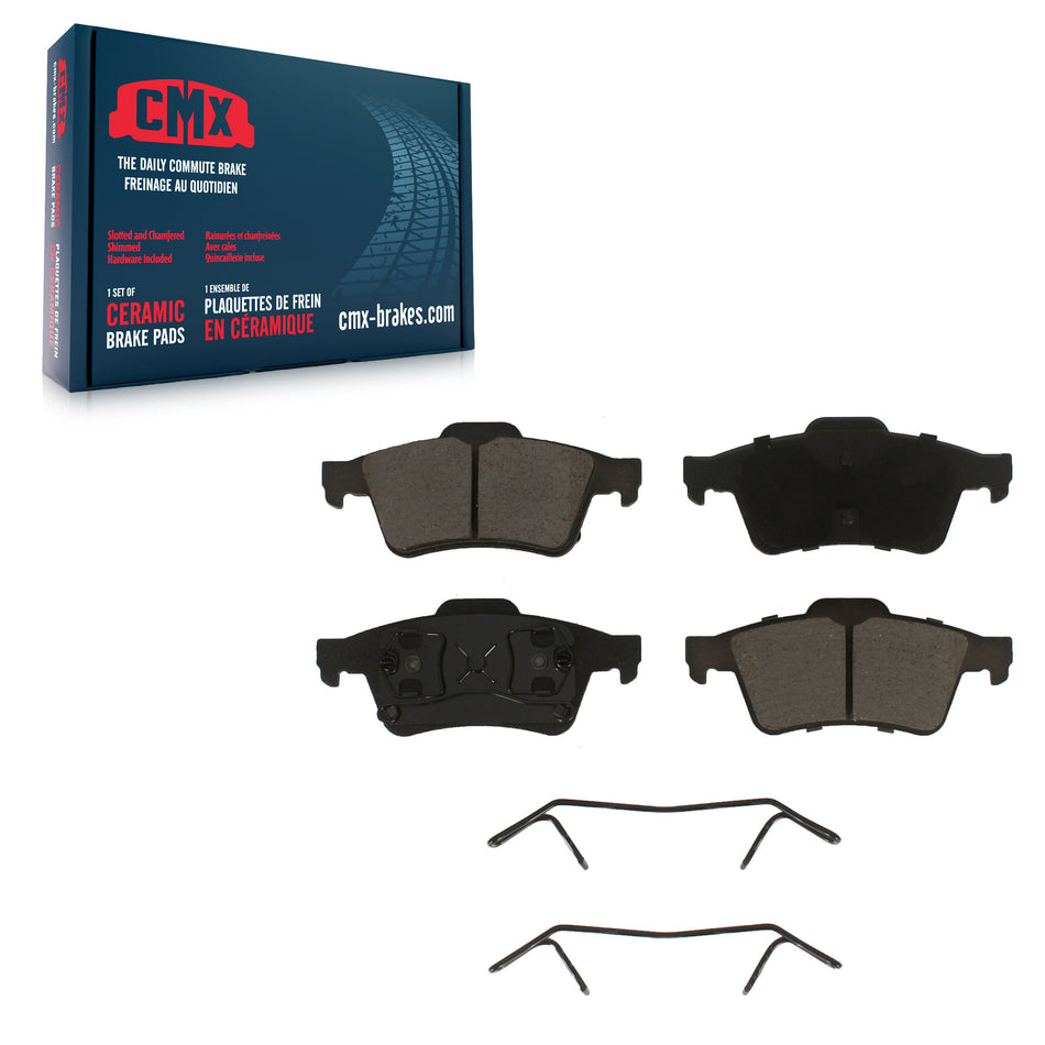Rear Ceramic Disc Brake Pads CMX-D973 For Mazda 3 5 Saab 9-3