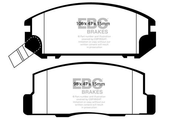 EBC Brakes Brake Pad - DP1107