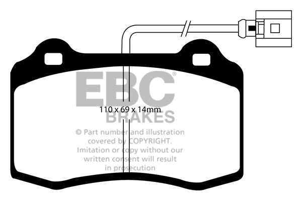 EBC Brakes Brake Pad - DP31140C