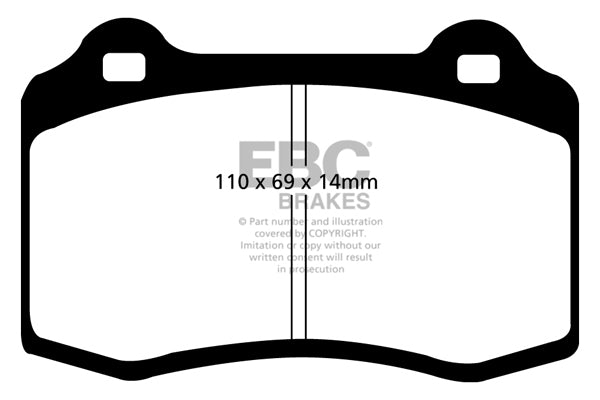 EBC Brakes Brake Pad - DP41140R