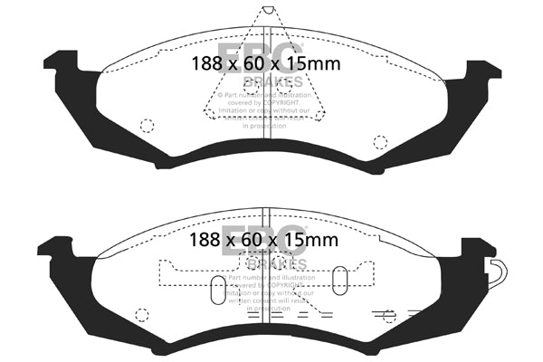 EBC Brakes Brake Pad - DP1180