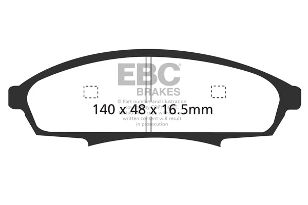 EBC Brakes Brake Pad - DP41252R