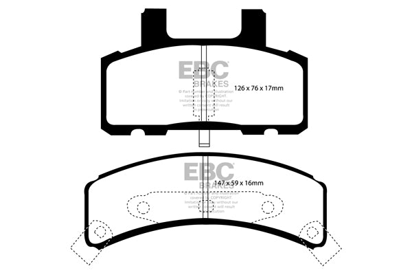 EBC Brakes Brake Pad - DP41273R