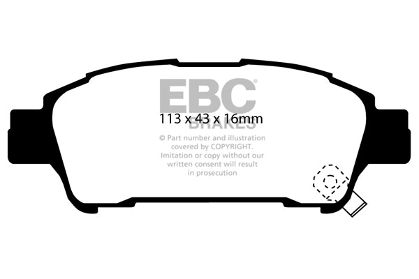 EBC Brakes Brake Pad - UD1401