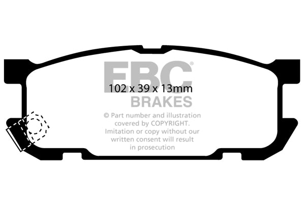 EBC Brakes Brake Pad - DP41453R