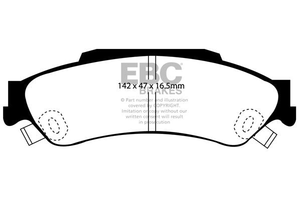 EBC Brakes Brake Pad - DP41602R