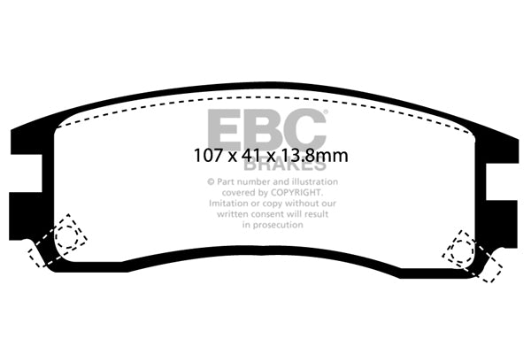 EBC Brakes Brake Pad - UD1609