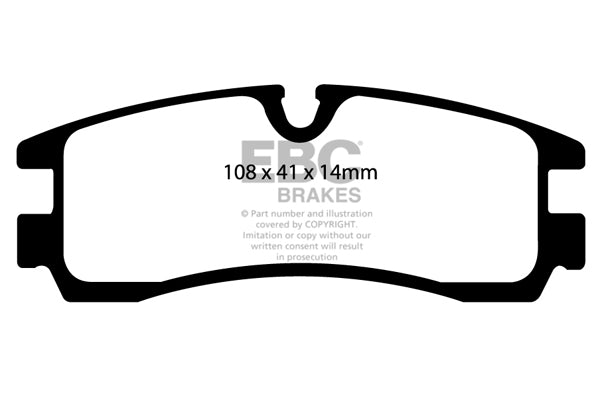 EBC Brakes Brake Pad - DP41621R
