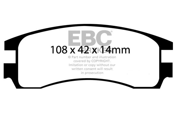 EBC Brakes Brake Pad - DP41621R