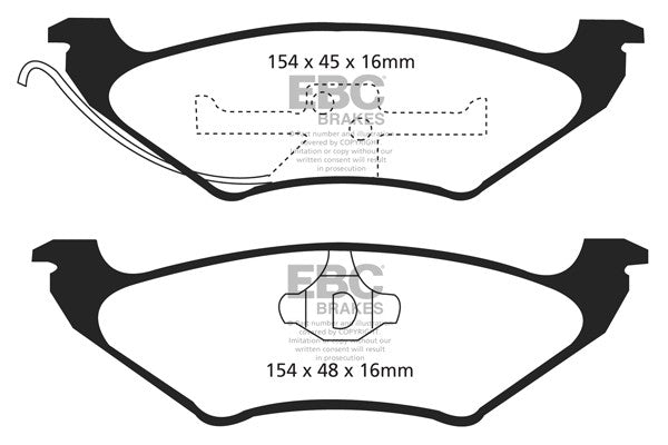 EBC Brakes Brake Pad - DP1625