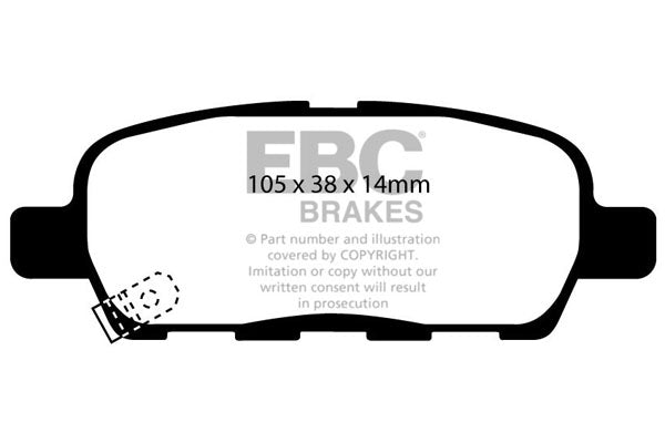 EBC Brakes Brake Pad - DP1666