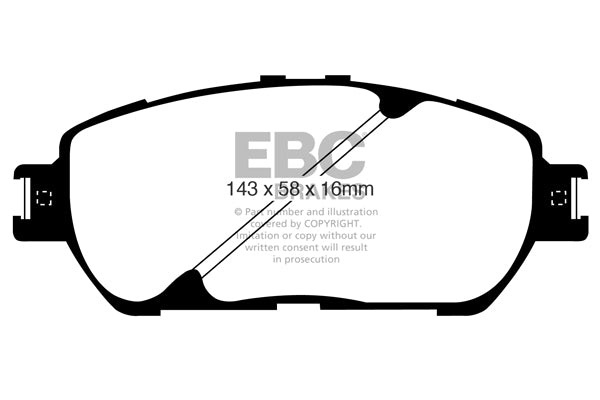 EBC Brakes Brake Pad - DP41674R
