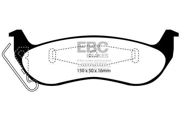 EBC Brakes Brake Pad - DP1677