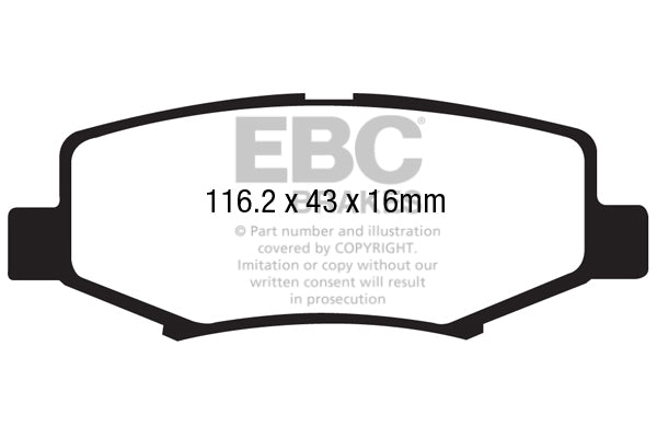 EBC Brakes Brake Pad - DP41799R