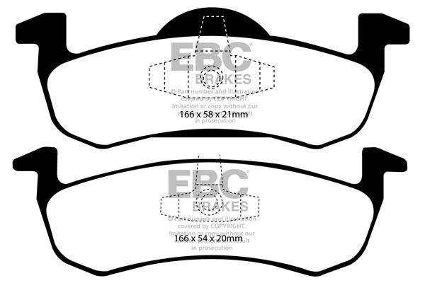 EBC Brakes Brake Pad - DP61804