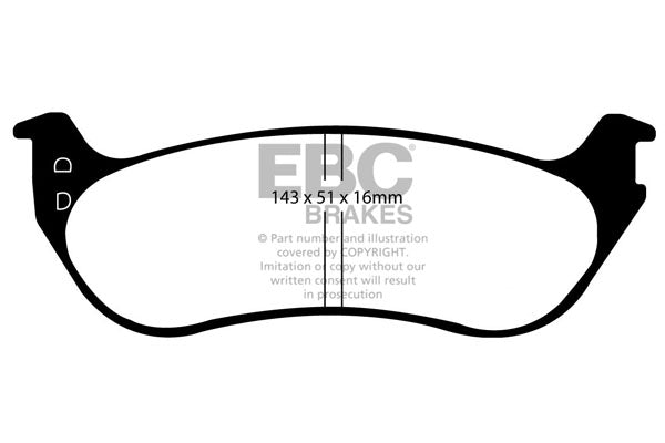 EBC Brakes Brake Pad - UD1805