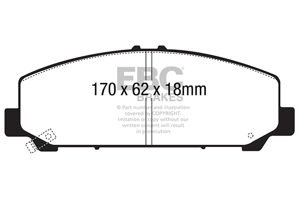 EBC Brakes Brake Pad - UD1808