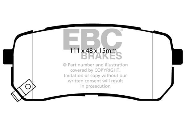 EBC Brakes Brake Pad - DP41814R