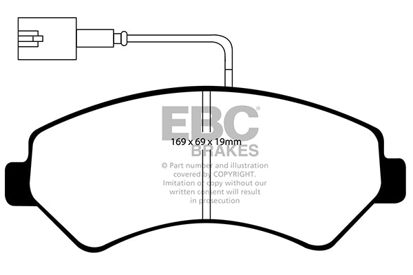 EBC Brakes Brake Pad - DP1969/2