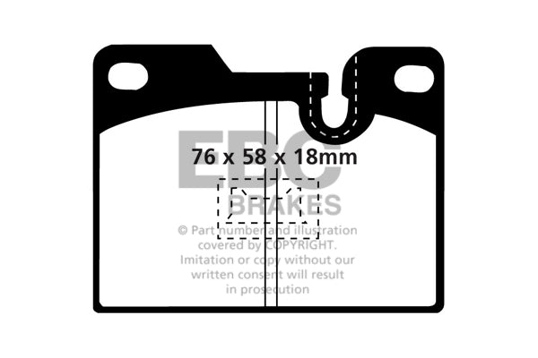 EBC Brakes Brake Pad - DP3346C