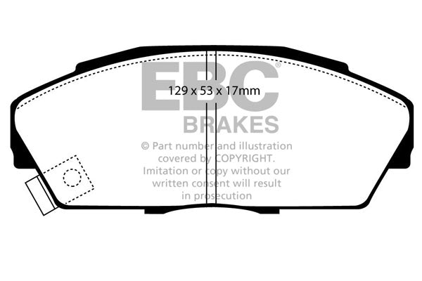EBC Brakes Brake Pad - DP3719/2C