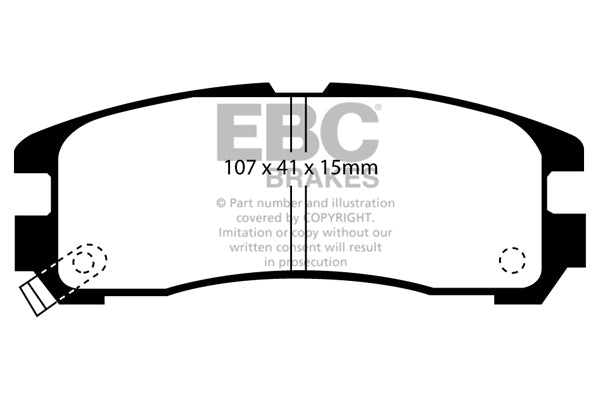 EBC Brakes Brake Pad - DP3738C