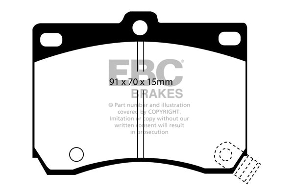 EBC Brakes Brake Pad - DP2824