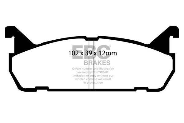 EBC Brakes Brake Pad - DP3828C