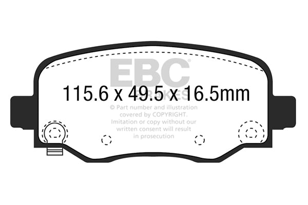 EBC Brakes Brake Pad - DPX3031