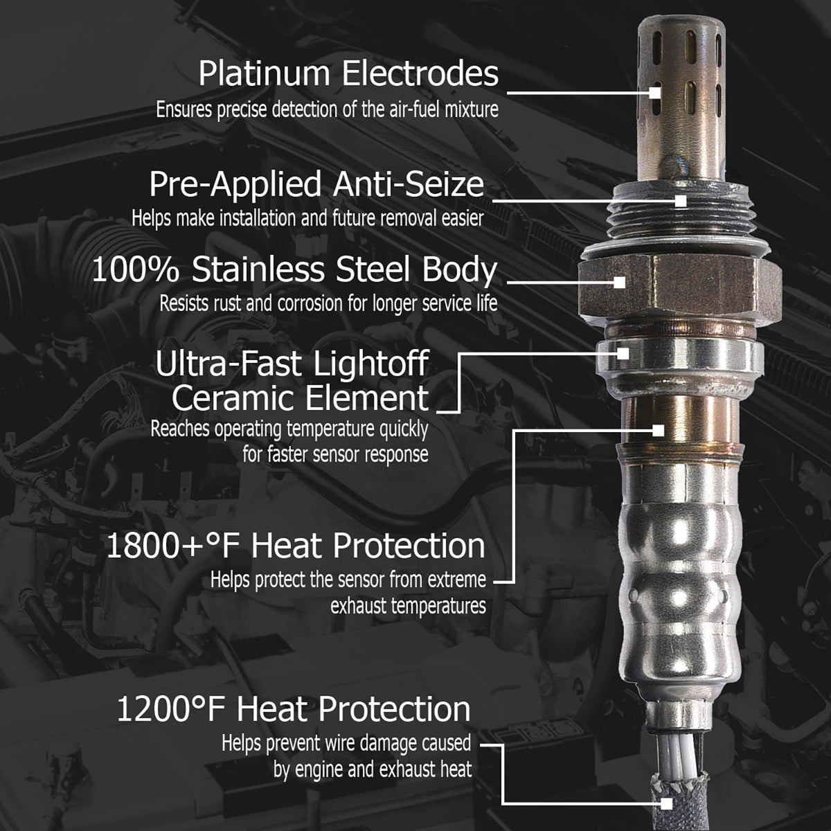 Walker Products Oxygen Sensor - 350-34133