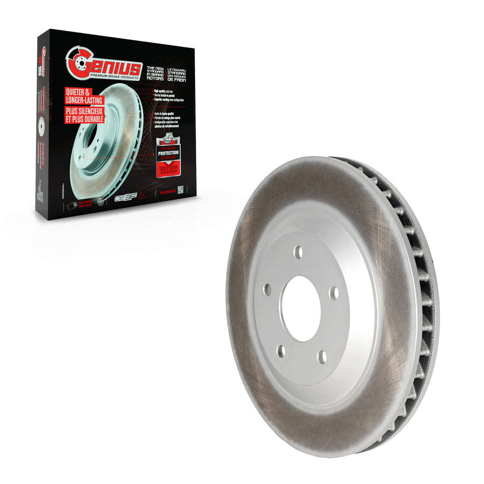 Front Left Coated Disc Brake Rotor (1 Piece Only) GCR-56701 For Chevrolet Corvette Cadillac XLR