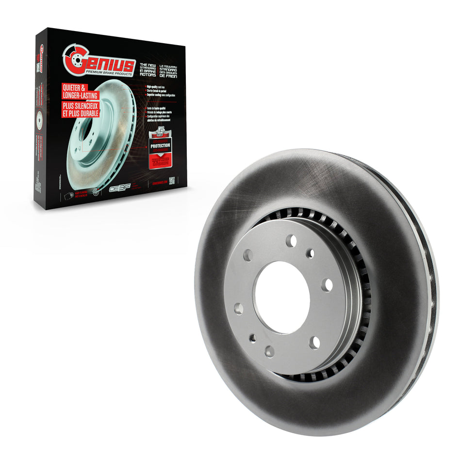 Front Coated Disc Brake Rotor (1 Piece Only) GCR-580023 For Chevrolet GMC Trailblazer Envoy XL EXT