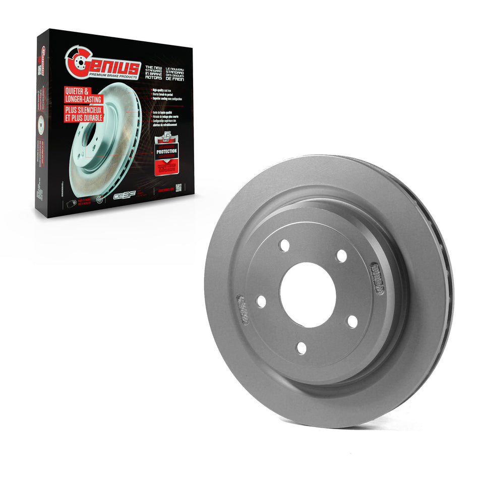 Rear Coated Disc Brake Rotor (1 Piece Only) GCR-580252 For Chevrolet Corvette Cadillac XLR