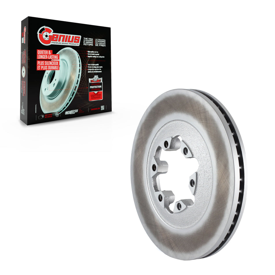 Front Coated Disc Brake Rotor (1 Piece Only) GCR-580709 For 2009-2012 Chevrolet Colorado GMC Canyon