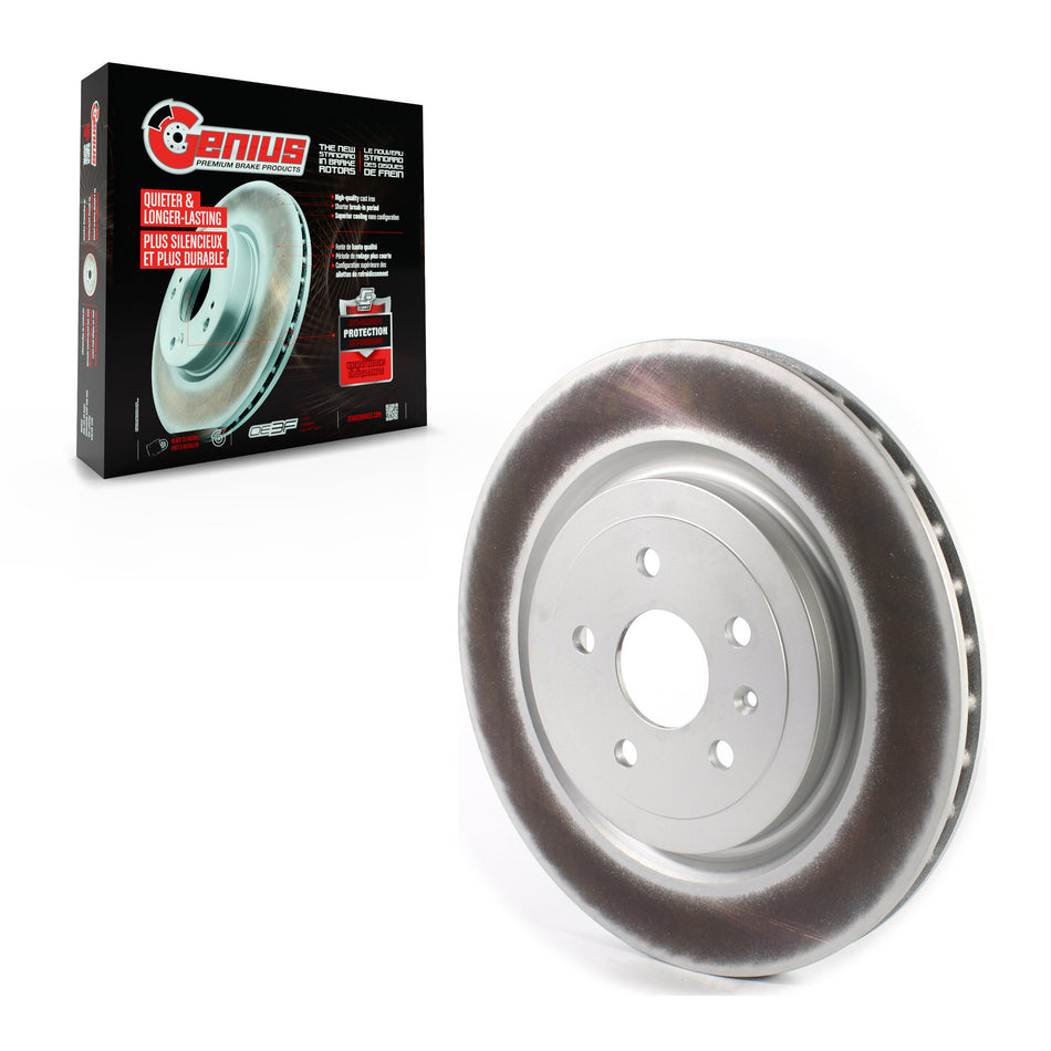 Rear Coated Disc Brake Rotor (1 Piece Only) GCR-580712 For Chevrolet Camaro Cadillac CTS