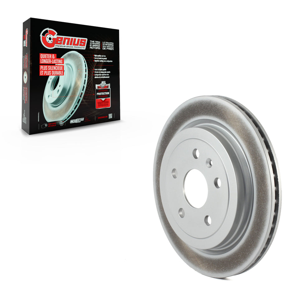 Rear Coated Disc Brake Rotor (1 Piece Only) GCR-580722 For Chevrolet Camaro Cadillac CTS