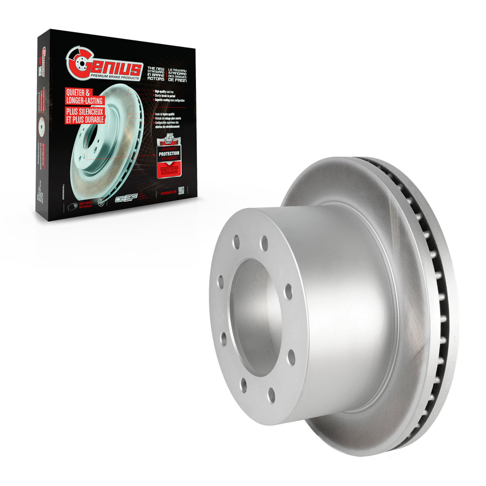 Rear Coated Disc Brake Rotor (1 Piece Only) GCR-580895 For GMC Sierra 3500 HD Chevrolet Silverado