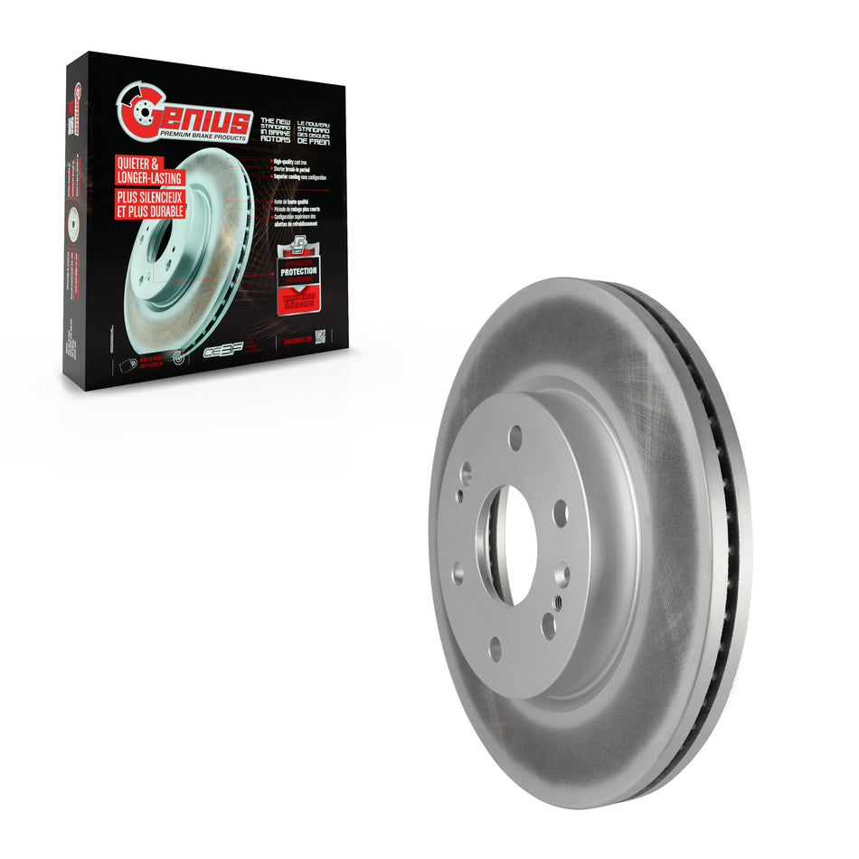 Front Coated Disc Brake Rotor (1 Piece Only) GCR-582458 For GMC Chevrolet Silverado 1500 Sierra XL