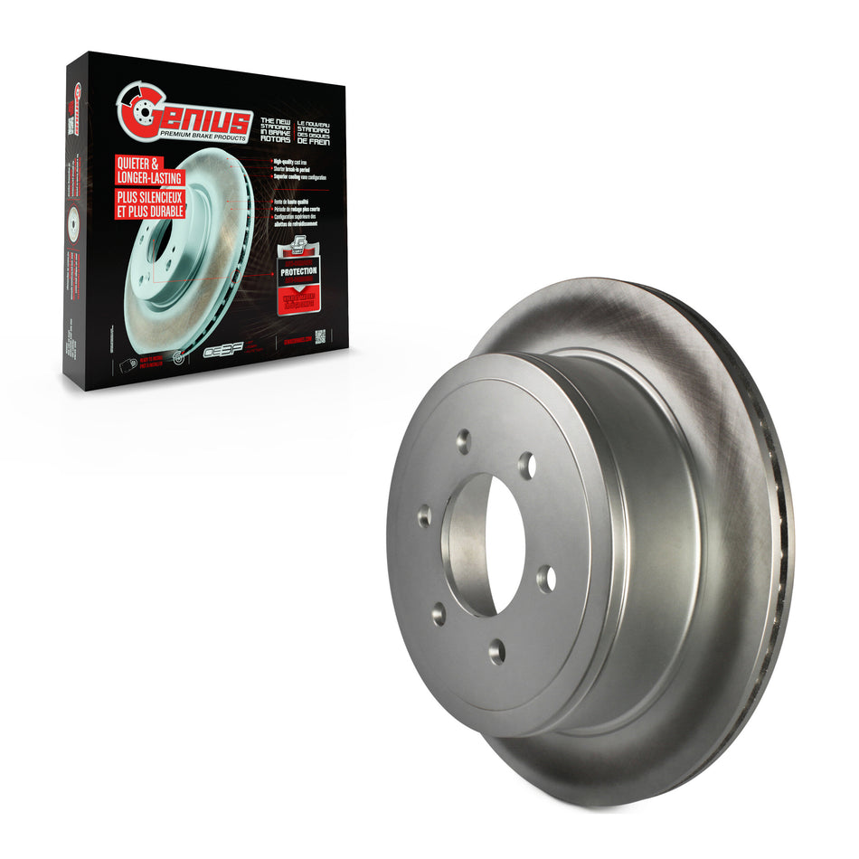 Rear Coated Disc Brake Rotor (1 Piece Only) GCR-680182 For Ford F-150 Lincoln Mark LT