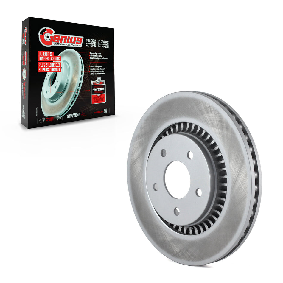 Front Coated Disc Brake Rotor (1 Piece Only) GCR-680282 For Ford Five Hundred Freestyle Taurus X