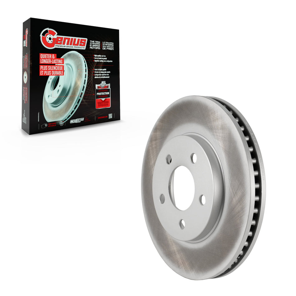 Front Coated Disc Brake Rotor (1 Piece Only) GCR-680313 For 2005-2010 Ford Mustang Base