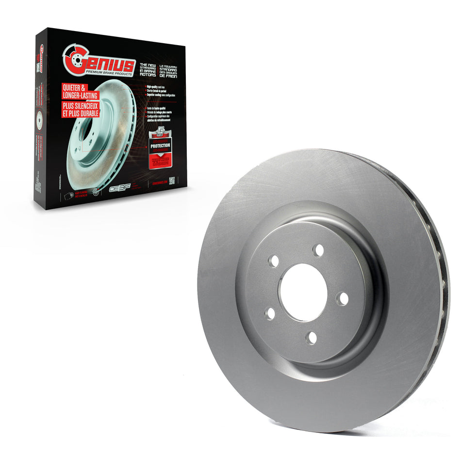 Front Coated Disc Brake Rotor (1 Piece Only) GCR-680497 For Ford Mustang