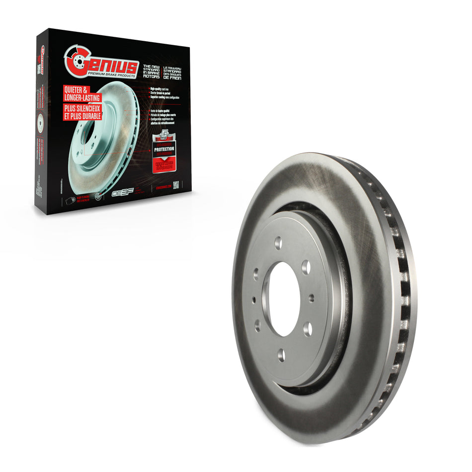 Front Coated Disc Brake Rotor (1 Piece Only) GCR-680508 For Ford F-150 Expedition Lincoln Navigator